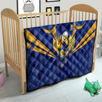West Coast Eagles Australian Football Quilt Powerful Eagle Mascot - Bold Team Colors