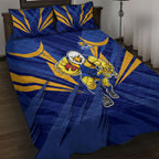 West Coast Eagles Australian Football Quilt Bed Set Powerful Eagle Mascot - Bold Team Colors