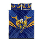 West Coast Eagles Australian Football Quilt Bed Set Powerful Eagle Mascot - Bold Team Colors