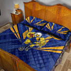 West Coast Eagles Australian Football Quilt Bed Set Powerful Eagle Mascot - Bold Team Colors