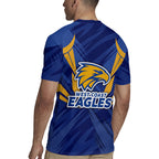 West Coast Eagles Australian Football Rugby Jersey Powerful Eagle Mascot - Bold Team Colors