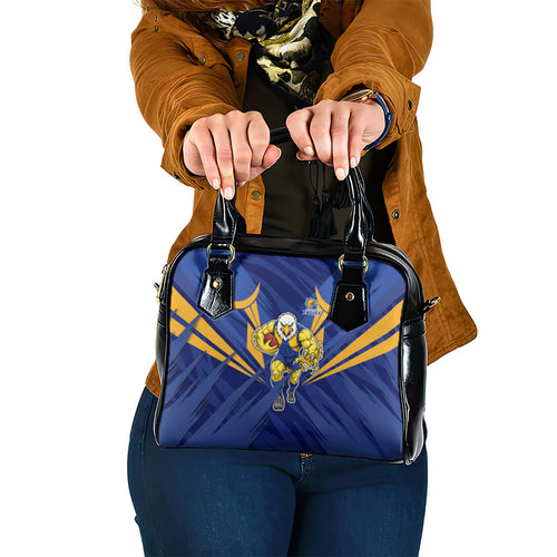 West Coast Eagles Australian Football Shoulder Handbag Powerful Eagle Mascot - Bold Team Colors