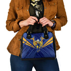 West Coast Eagles Australian Football Shoulder Handbag Powerful Eagle Mascot - Bold Team Colors