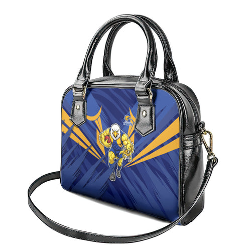West Coast Eagles Australian Football Shoulder Handbag Powerful Eagle Mascot - Bold Team Colors