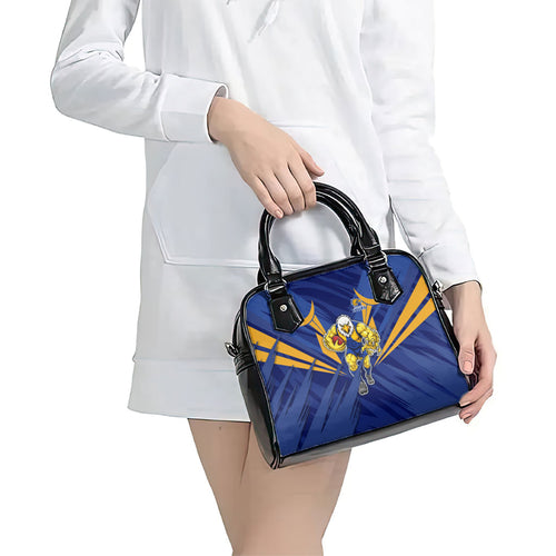 West Coast Eagles Australian Football Shoulder Handbag Powerful Eagle Mascot - Bold Team Colors