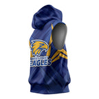 West Coast Eagles Australian Football Sleeveless Hoodie Powerful Eagle Mascot - Bold Team Colors