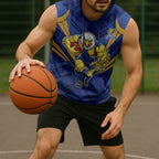 West Coast Eagles Australian Football Sleeveless Hoodie Powerful Eagle Mascot - Bold Team Colors