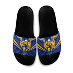 West Coast Eagles Australian Football Slide Sandals Powerful Eagle Mascot - Bold Team Colors