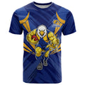 West Coast Eagles Australian Football T Shirt Powerful Eagle Mascot - Bold Team Colors