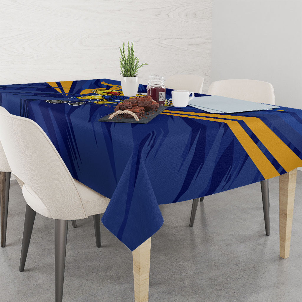 West Coast Eagles Australian Football Tablecloth Powerful Eagle Mascot - Bold Team Colors