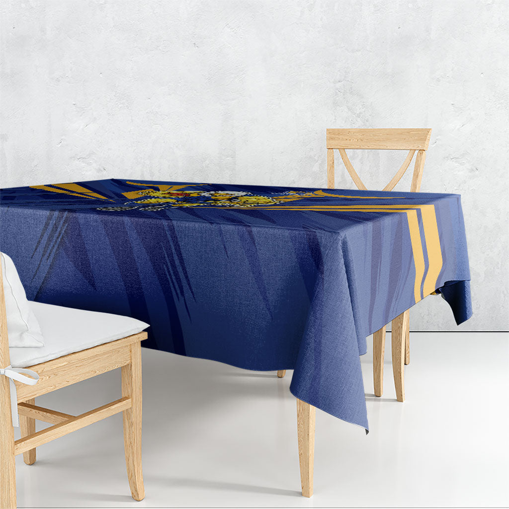 West Coast Eagles Australian Football Tablecloth Powerful Eagle Mascot - Bold Team Colors