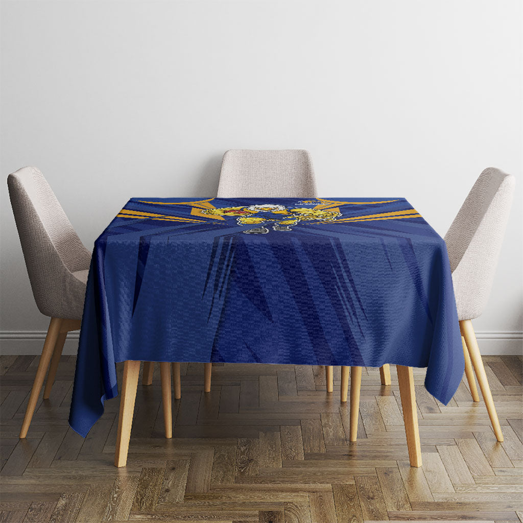 West Coast Eagles Australian Football Tablecloth Powerful Eagle Mascot - Bold Team Colors