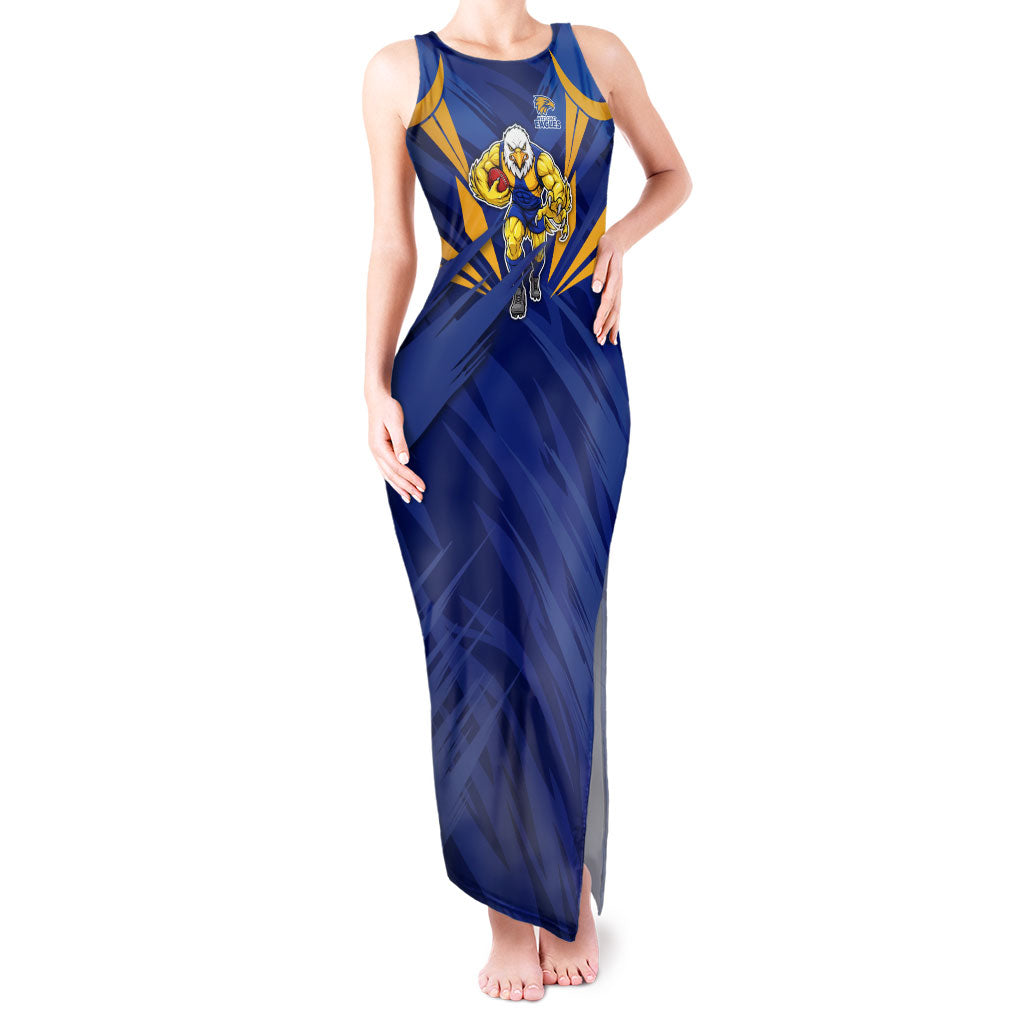 West Coast Eagles Australian Football Tank Maxi Dress Powerful Eagle Mascot - Bold Team Colors