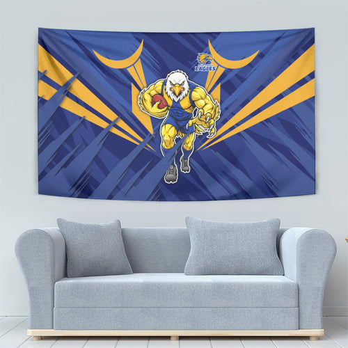 West Coast Eagles Australian Football Tapestry Powerful Eagle Mascot - Bold Team Colors
