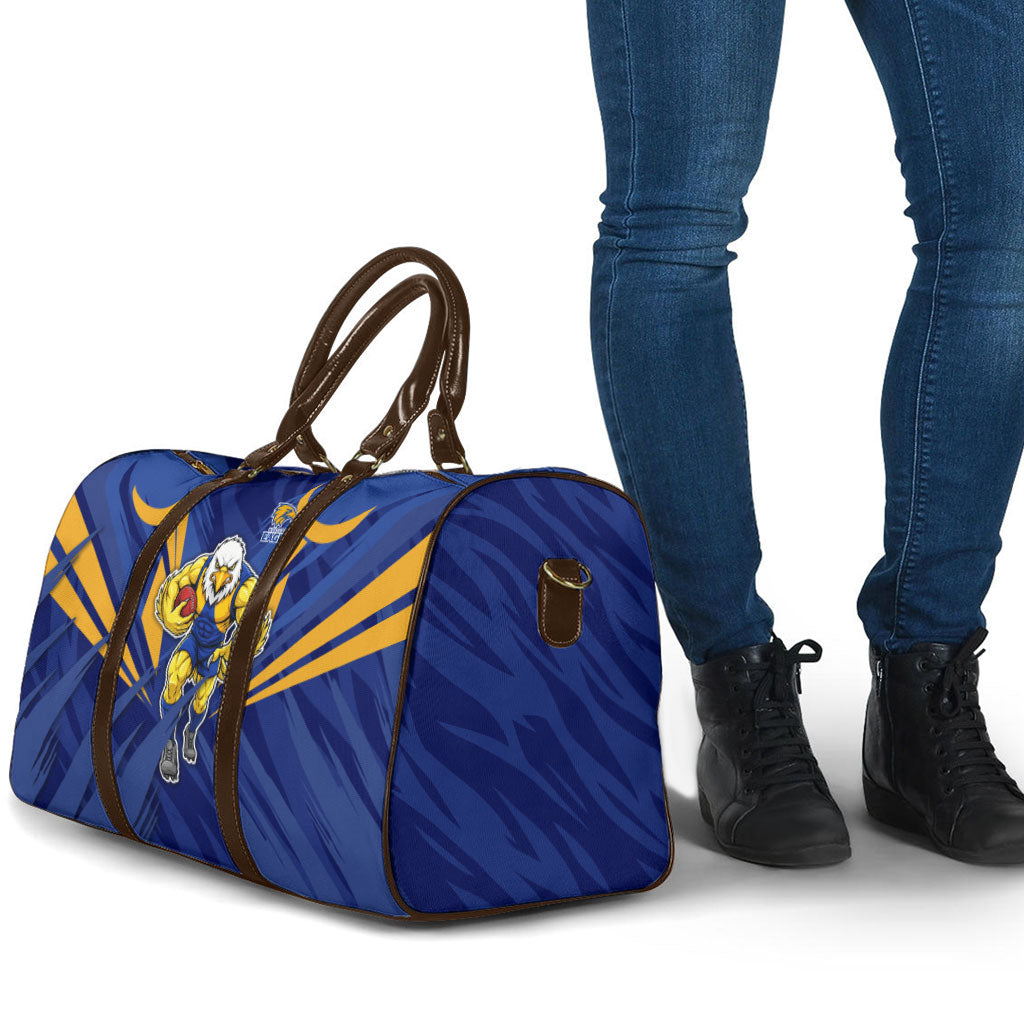 West Coast Eagles Australian Football Travel Bag Powerful Eagle Mascot - Bold Team Colors