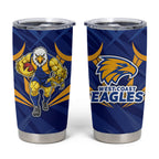 West Coast Eagles Australian Football Tumbler Cup Powerful Eagle Mascot - Bold Team Colors