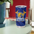 West Coast Eagles Australian Football Tumbler Cup Powerful Eagle Mascot - Bold Team Colors