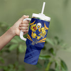 West Coast Eagles Australian Football Tumbler With Handle Powerful Eagle Mascot - Bold Team Colors