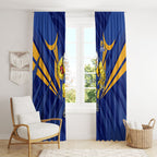West Coast Eagles Australian Football Window Curtain Powerful Eagle Mascot - Bold Team Colors