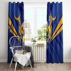 West Coast Eagles Australian Football Window Curtain Powerful Eagle Mascot - Bold Team Colors