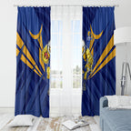 West Coast Eagles Australian Football Window Curtain Powerful Eagle Mascot - Bold Team Colors
