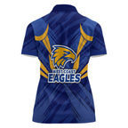 West Coast Eagles Australian Football Women Polo Shirt Powerful Eagle Mascot - Bold Team Colors
