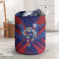 Western Bulldogs Australian Football Laundry Basket Aggressive Bulldog Mascot - Bold Team Colors