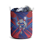 Western Bulldogs Australian Football Laundry Basket Aggressive Bulldog Mascot - Bold Team Colors