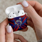 Western Bulldogs Australian Football AirPods Case Aggressive Bulldog Mascot - Bold Team Colors