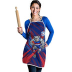 Western Bulldogs Australian Football Apron Aggressive Bulldog Mascot - Bold Team Colors