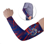 Western Bulldogs Australian Football Arm Sleeves Aggressive Bulldog Mascot - Bold Team Colors