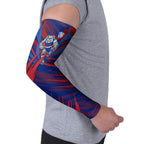 Western Bulldogs Australian Football Arm Sleeves Aggressive Bulldog Mascot - Bold Team Colors