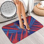 Western Bulldogs Australian Football Bathroom Set Aggressive Bulldog Mascot - Bold Team Colors