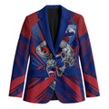 Western Bulldogs Australian Football Blazer Aggressive Bulldog Mascot - Bold Team Colors