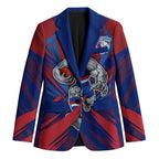 Western Bulldogs Australian Football Blazer Aggressive Bulldog Mascot - Bold Team Colors