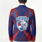 Western Bulldogs Australian Football Blazer Aggressive Bulldog Mascot - Bold Team Colors