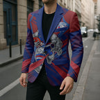 Western Bulldogs Australian Football Blazer Aggressive Bulldog Mascot - Bold Team Colors