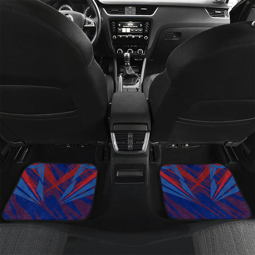 Western Bulldogs Australian Football Car Mats Aggressive Bulldog Mascot - Bold Team Colors