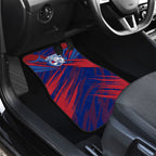 Western Bulldogs Australian Football Car Mats Aggressive Bulldog Mascot - Bold Team Colors
