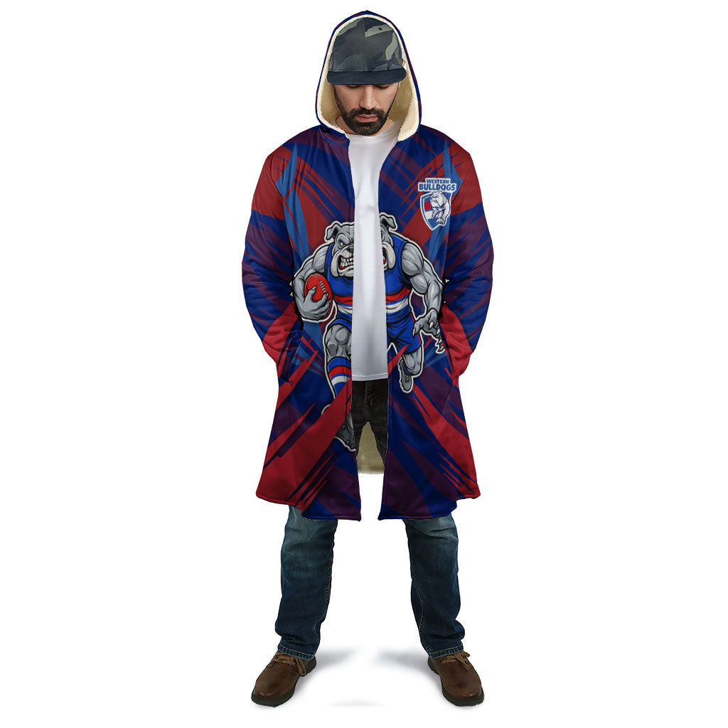 Western Bulldogs Australian Football Cloak Aggressive Bulldog Mascot - Bold Team Colors