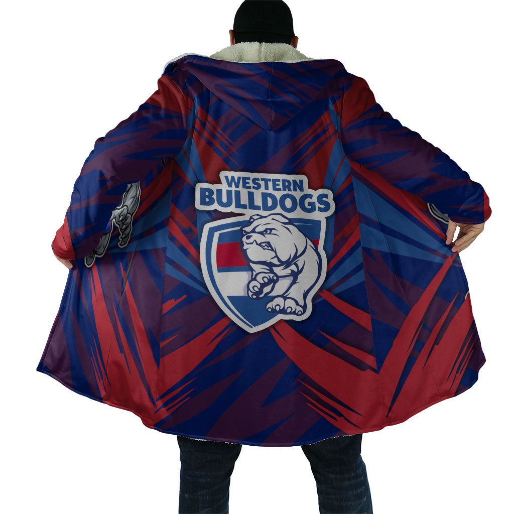 Western Bulldogs Australian Football Cloak Aggressive Bulldog Mascot - Bold Team Colors