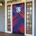 Western Bulldogs Australian Football Door Cover Aggressive Bulldog Mascot - Bold Team Colors