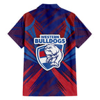 Western Bulldogs Australian Football Family Matching Mermaid Dress and Hawaiian Shirt Aggressive Bulldog Mascot - Bold Team Colors