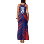 Western Bulldogs Australian Football Family Matching Tank Maxi Dress and Hawaiian Shirt Aggressive Bulldog Mascot - Bold Team Colors