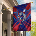 Western Bulldogs Australian Football Garden Flag Aggressive Bulldog Mascot - Bold Team Colors