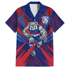 Western Bulldogs Australian Football Hawaiian Shirt Aggressive Bulldog Mascot - Bold Team Colors