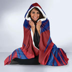 Western Bulldogs Australian Football Hooded Blanket Aggressive Bulldog Mascot - Bold Team Colors