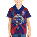 Western Bulldogs Australian Football Kid Hawaiian Shirt Aggressive Bulldog Mascot - Bold Team Colors