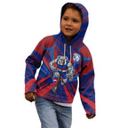 Western Bulldogs Australian Football Kid Hoodie Aggressive Bulldog Mascot - Bold Team Colors