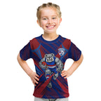 Western Bulldogs Australian Football Kid T Shirt Aggressive Bulldog Mascot - Bold Team Colors